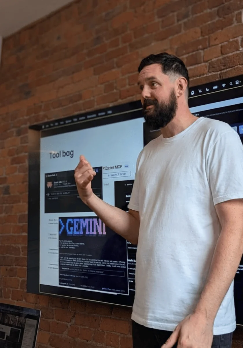 Measurelab team member presenting